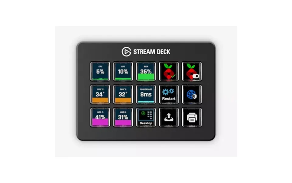 Elgato Stream Deck Scissor Keys Black 15 Buttons