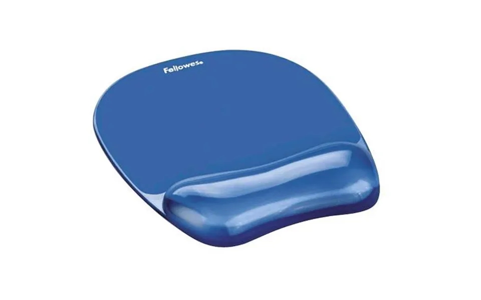 Fellowes Mouse Mat Wrist Support - Crystals Gel Mouse Pad With Non Slip Rubber Base