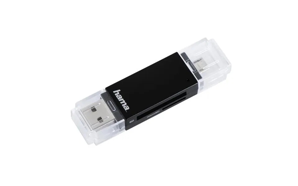 Hama Basic Usb 2.0 Otg Cardreader Sd Microsd Black