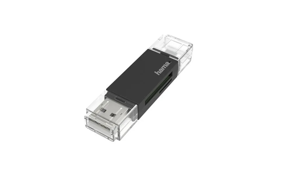 Hama Usb Card Reader Otg Usb-a Micro-usb Usb 2.0 Sd Microsd