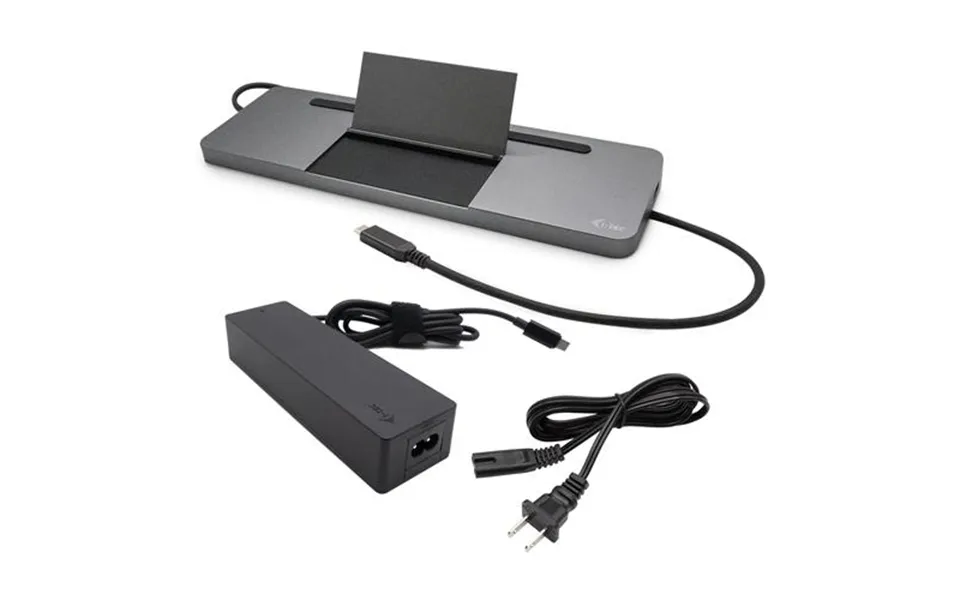 I-tec Metal Sb-c Ergonomic 4k 3x Display Docking Station With Power Delivery 85 W Universal Charger 100 W