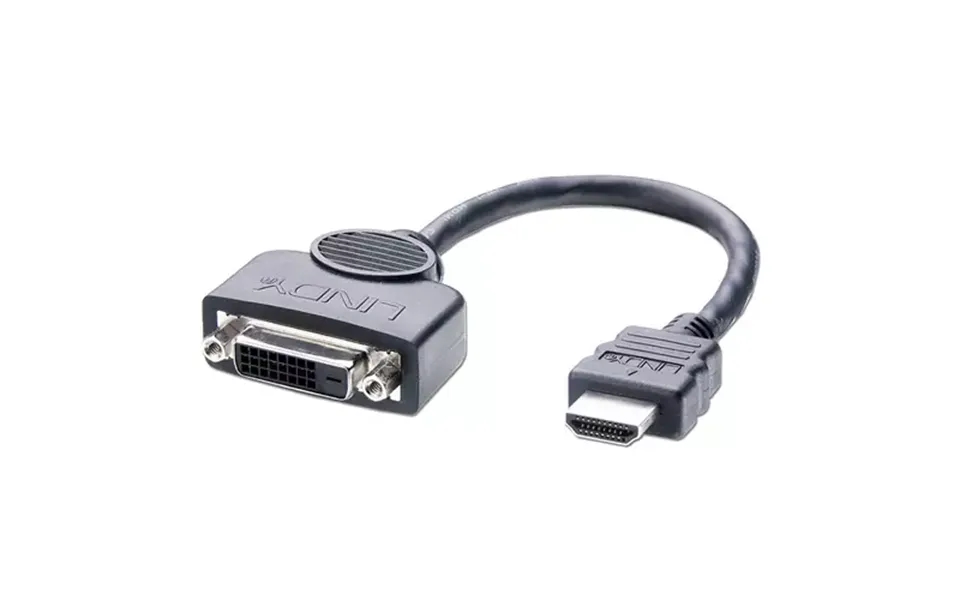 Lindy Dvi-d Female To Hdmi Male Adapter Cable 0.2m