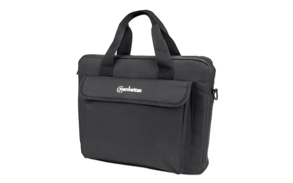 Manhattan London Laptop Bag 12.5 Top Loader Black Low Cost Accessories Pocket Shoulder Strap Removable Notebook Case Thr