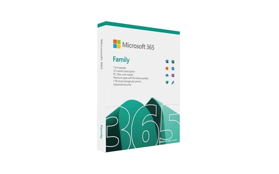 Microsoft 365 Family Office Suite 1 License S 1 Year S