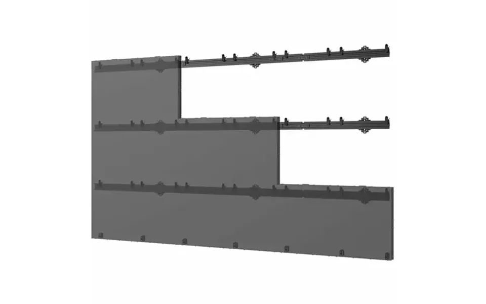 Peerless Ledunvs-6x6 Signage Display Mount 68.6 Cm 27 Black