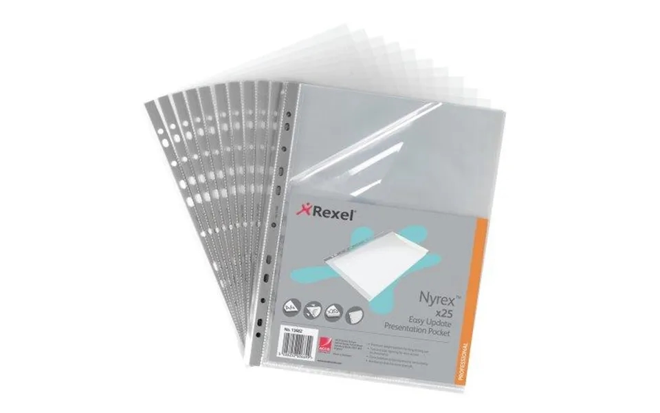 Rexel Nyrex Reinforced Top & Side Opening Pockets 25