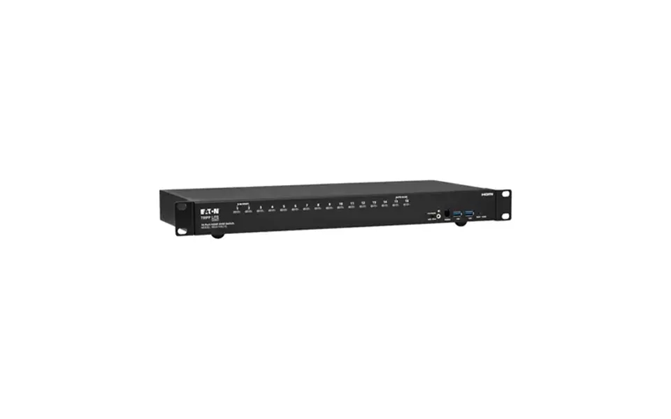 Tripp Lite B024-h4u16 16-port 4k Hdmi Usb Kvm Switch - 4k 60 Hz Video Audio Usb Peripheral Sharing 1u Rack-mount