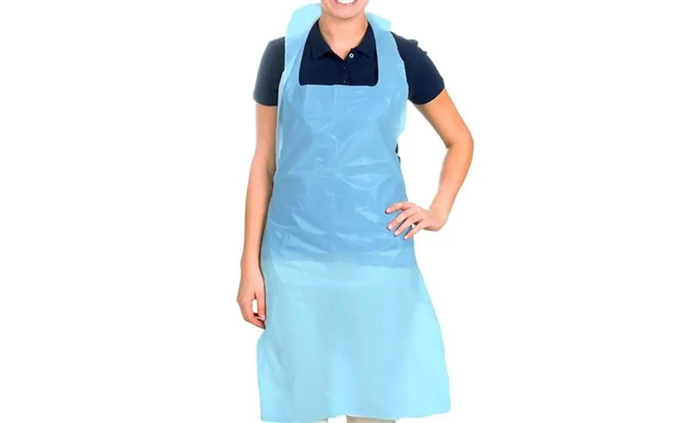 Valuex Disposable Aprons 16 Micron Blue Flat Pack 200 - Daf200bu