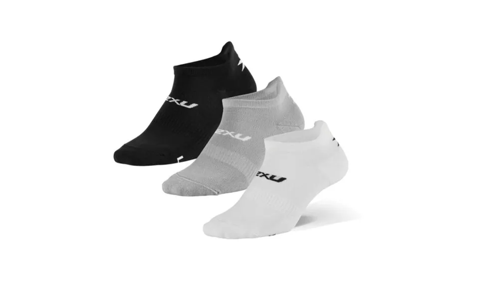 2xu Three-colour Ankle Socks 3 Pack Ideal For Runners Seeking Comfort And Support
