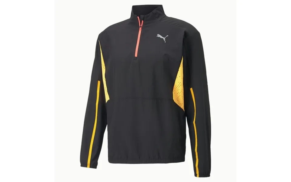 Puma Run Ultraweave Jacket For Men - Lightweight Black Running Jacket With High Collar