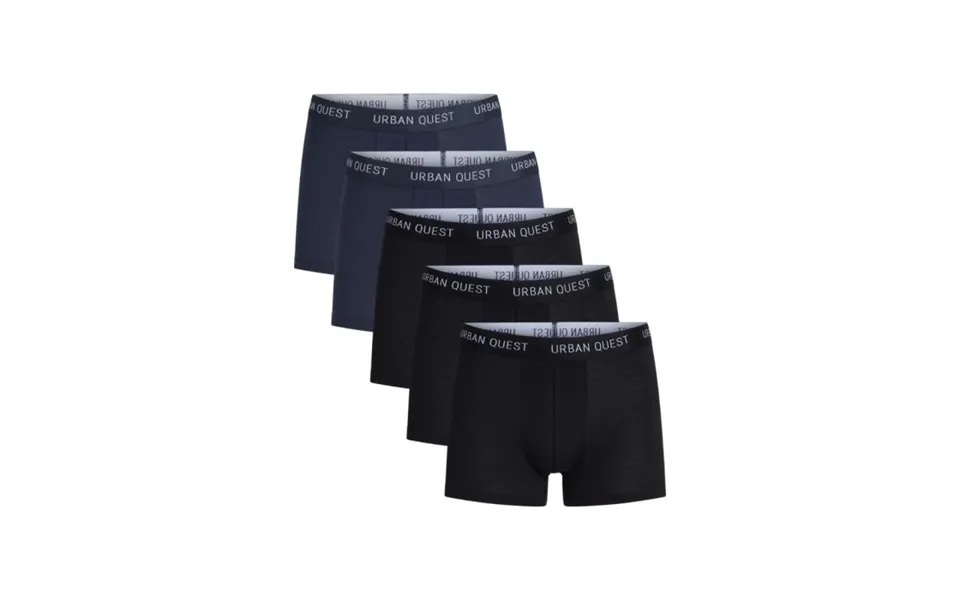 Urban Quest Bamboo Tights 5-pack Men's Running Underwear - Comfortable Black Blue Gear For Optimal Performance