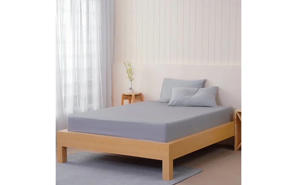 Ella Cotton - Dove Grey Fitted Sheet, Super King