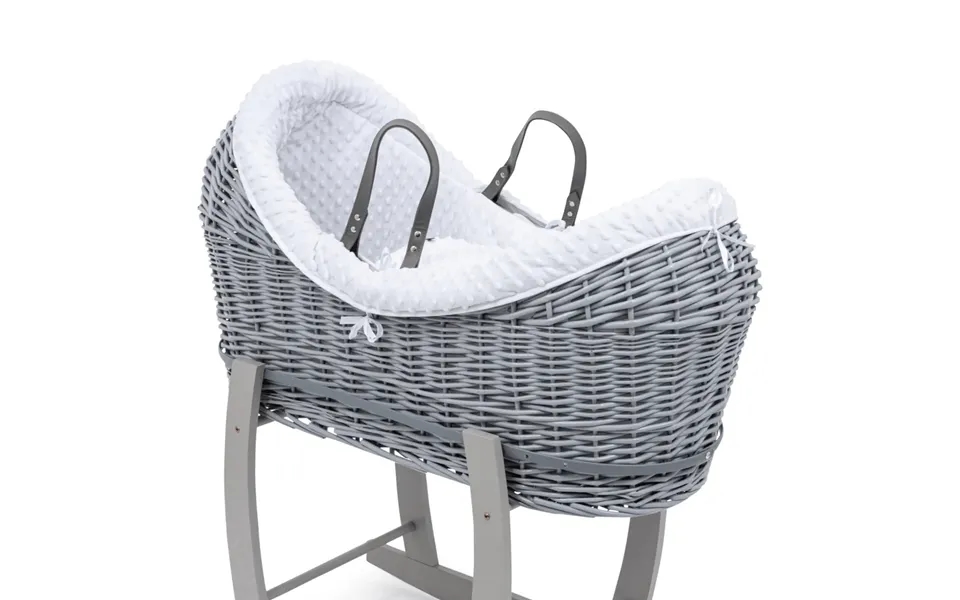 Pod White Dimple Moses Basket Bedding Set