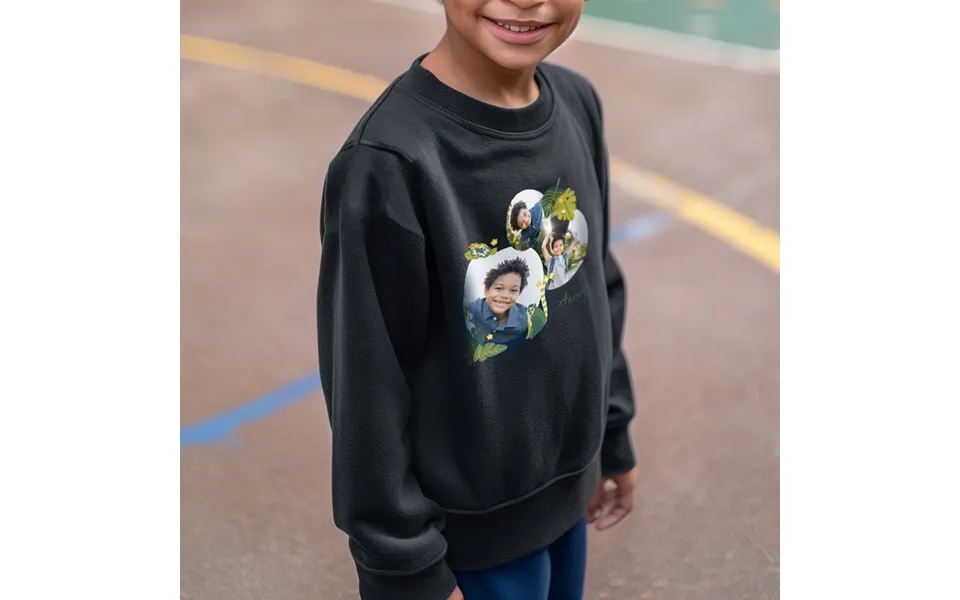 Smartphoto Embroidered Sweater Kids Black 7 - 8 Y