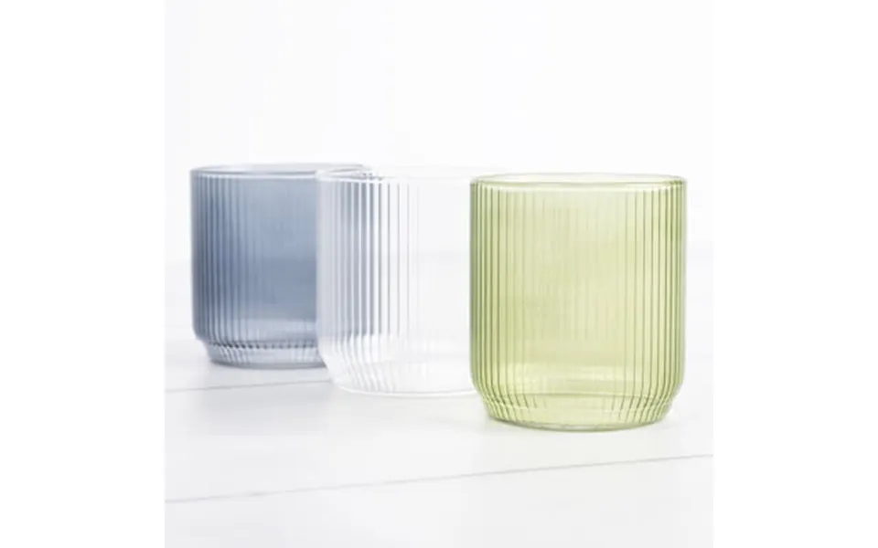 Smartphoto Small Candle Holders In Glass Green - Set Of 6