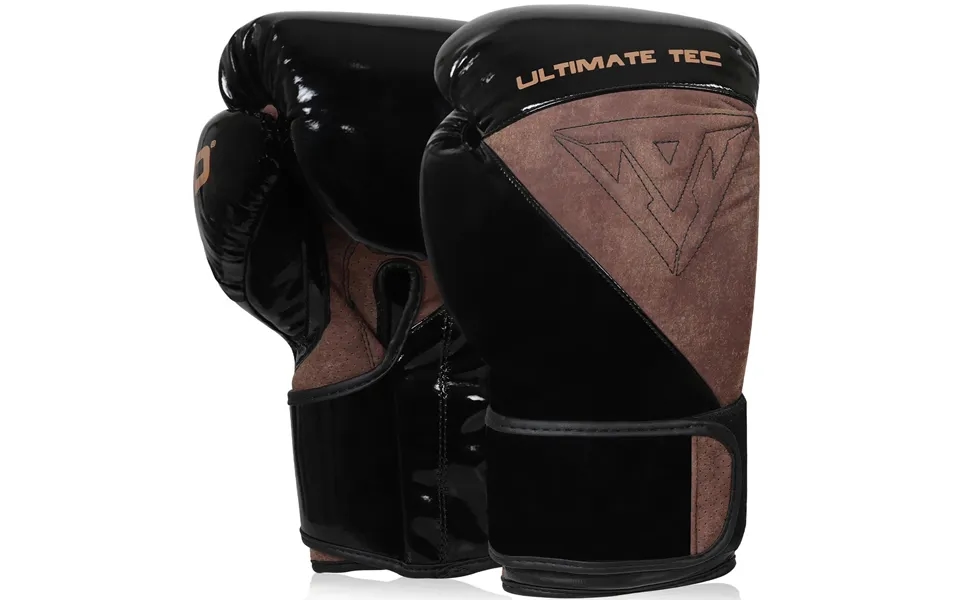 Mcd Ultimate Tec Boxing Gloves Sparring & Punch Bag Training Black 14oz