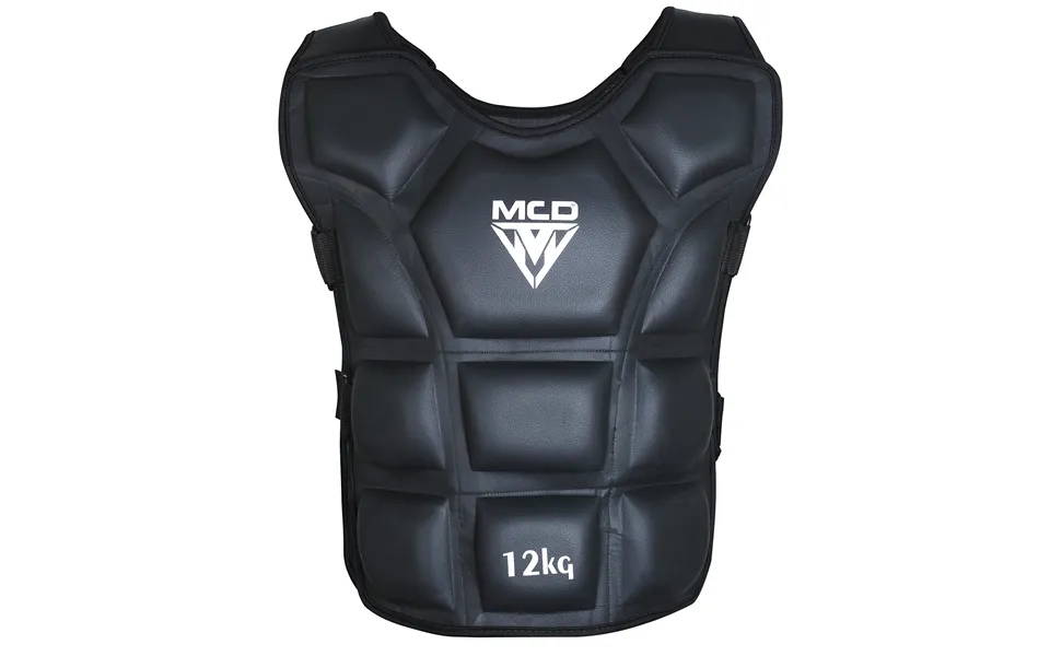 Mcd Weighted Vest 8kg 12kg 20kg Weight Training Body Gear Black 12kg
