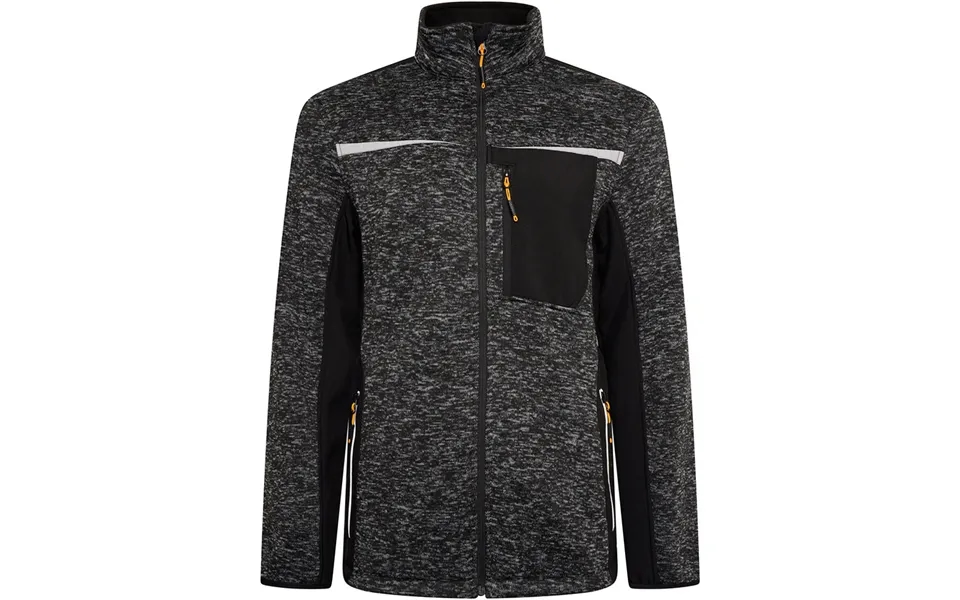 Jcb Trade Essington Ii Full Zip Grey Knitted Jumper - Large