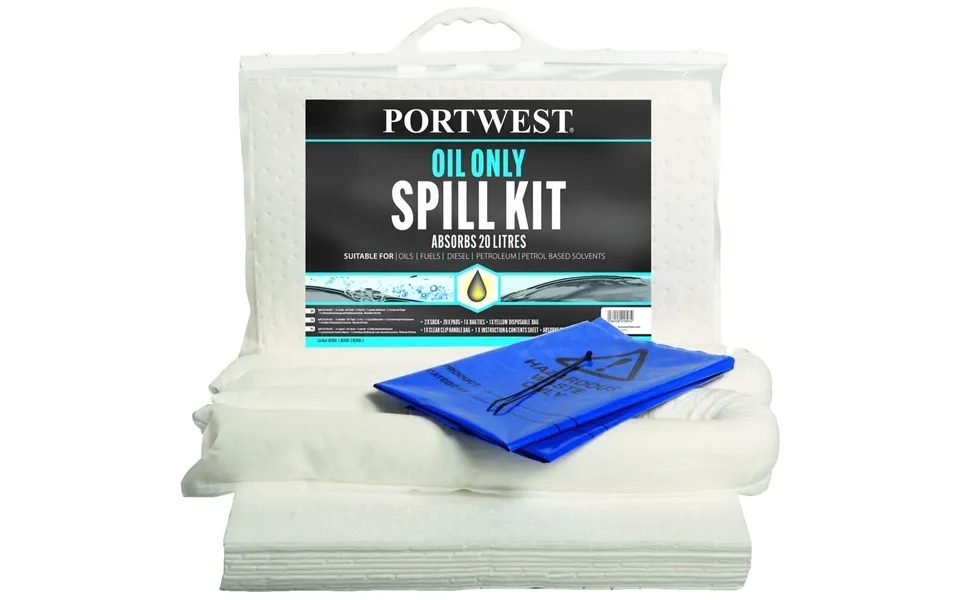 Portwest 20 Litre Oil Only Kit - White