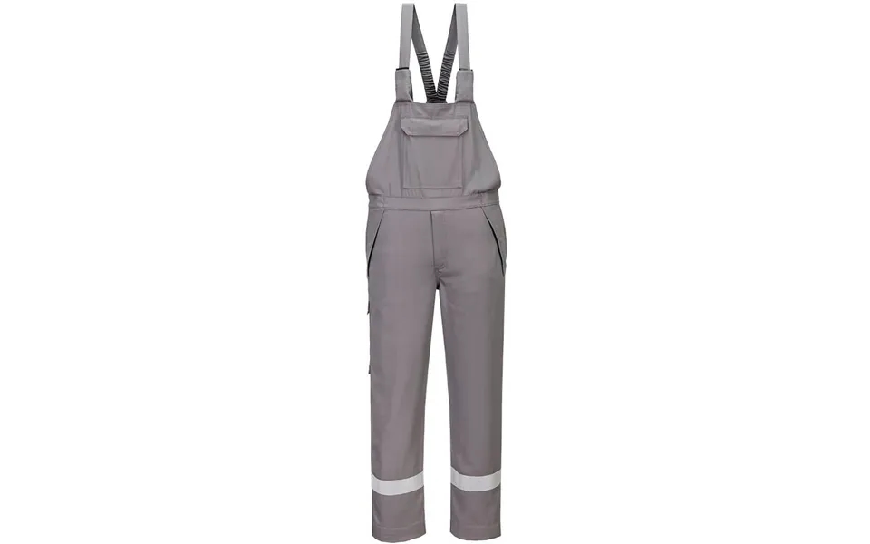 Portwest Bizflame Work Fr Bib And Brace - Grey