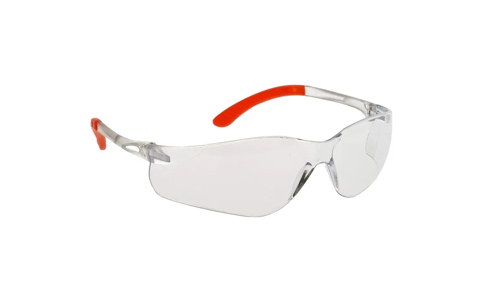 Portwest Pan View Spectacles - Clear Orange