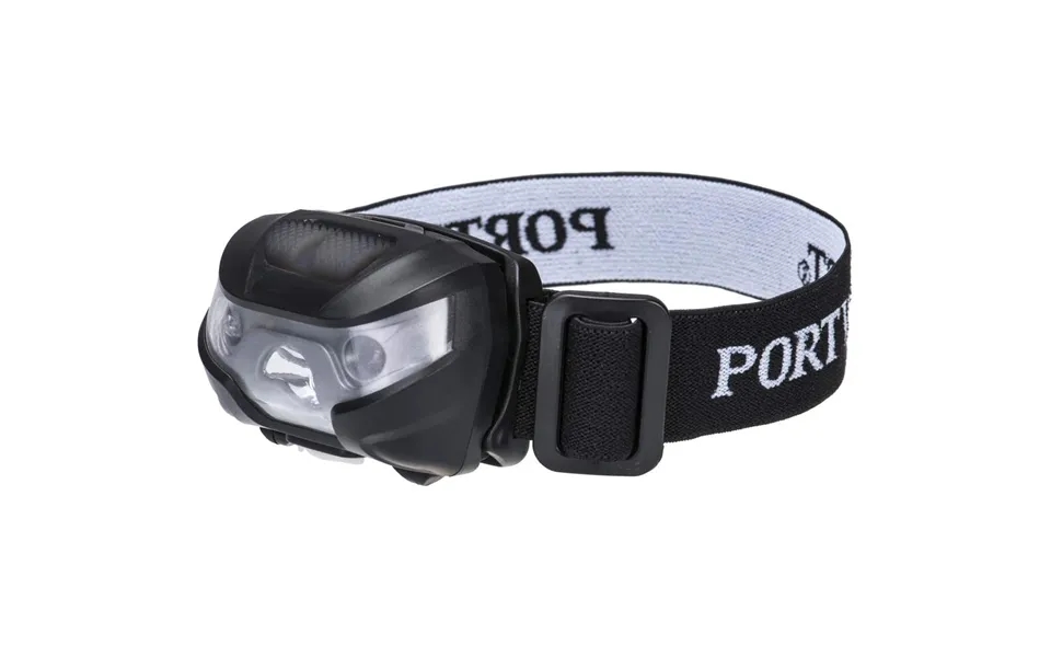 Portwest Usb Rechargeable Head Torch - Black
