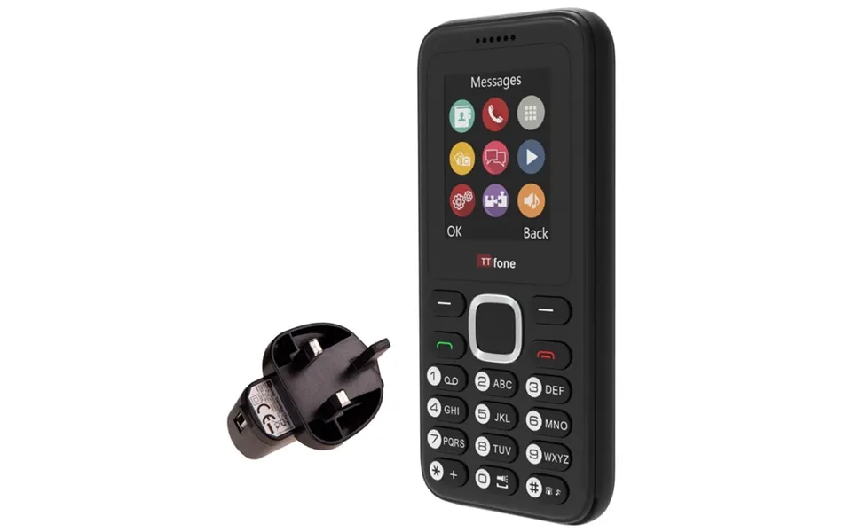 Ttfone Tt150 Black Dual Sim With Mains Charger - O2 Pay As You Go