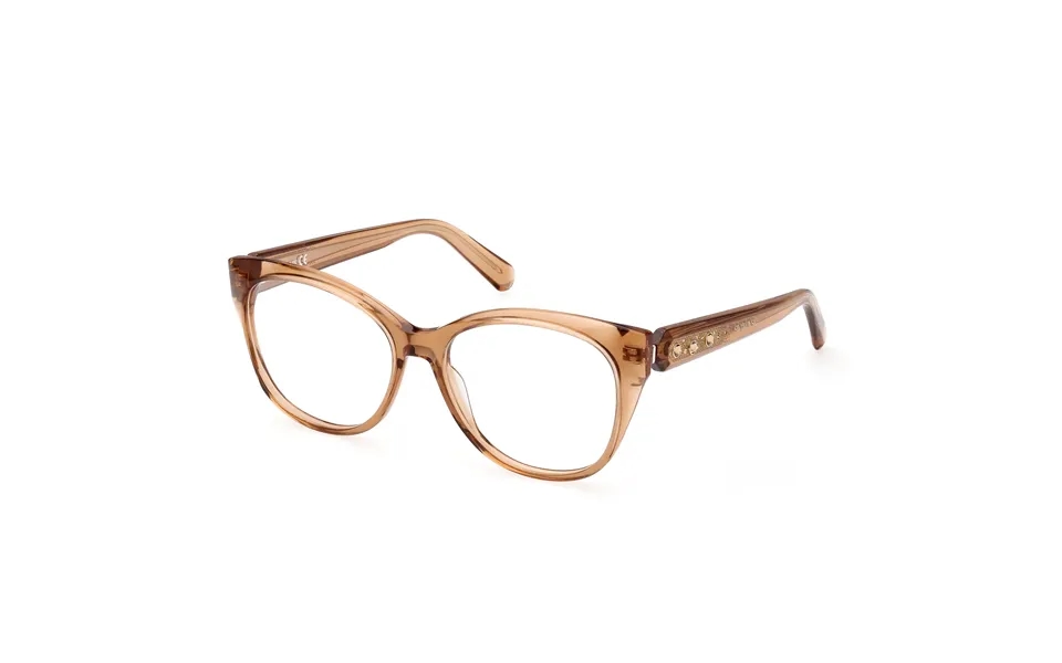 Swarovski Woman Swarovski Sk5469 047 Optical Frames Outlet Acetate Brown Round Normal