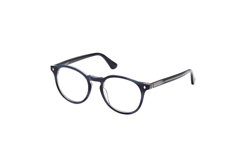 Web Unisex Web We5387 092 Optical Frames Acetate Blue Round Normal