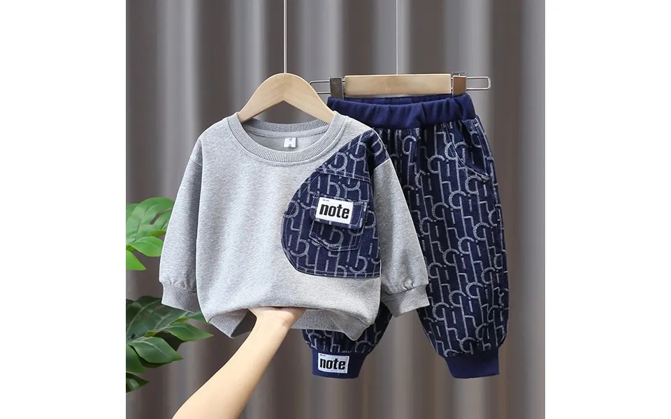 Boys' Autumn Suit Children's Clothes Baby Casual Clothes Boys Handsome Two-piece Suit Trend