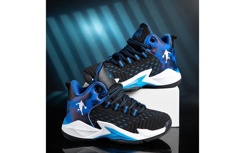 Children's Basketball Shoes Non-slip Spring And Autumn Running Shoes Soft Soles Breathable Boy Sports Shoes Net Shoes