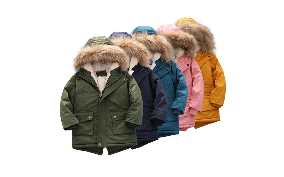 Children's Clothing With Cashmere Padded Jacket Winter Fashion Hooded Boy's Padded Jacket Children's Padded Jacket