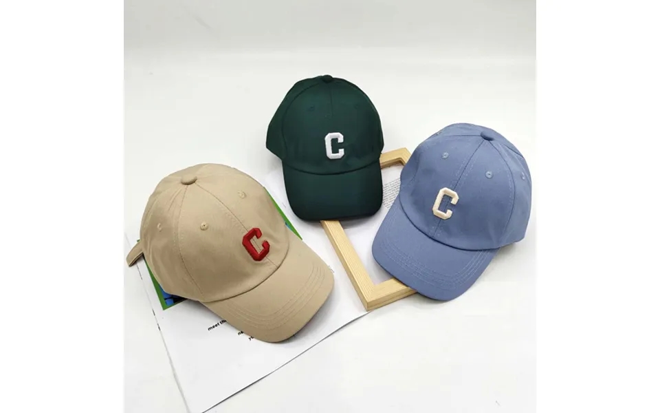 Children's Peaked Cap Autumn C Letter Embroidery Ins Korean Hat Boys And Girls Baby Spring And Autumn Baseball Cap