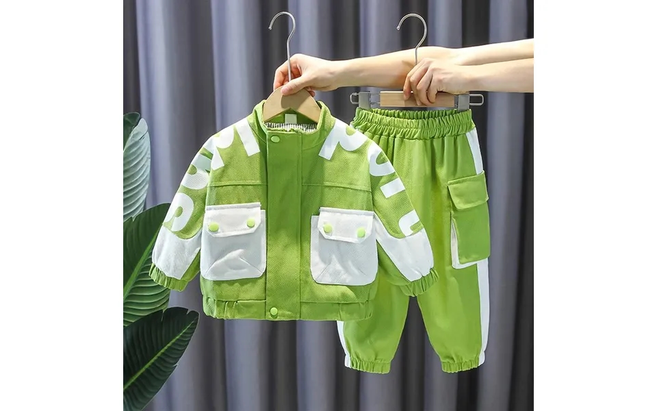 Children's Suit Baby Spring Trendy Fried Street Tooling Wind Clothes Two-piece Boys New Fashion Children's Clothing