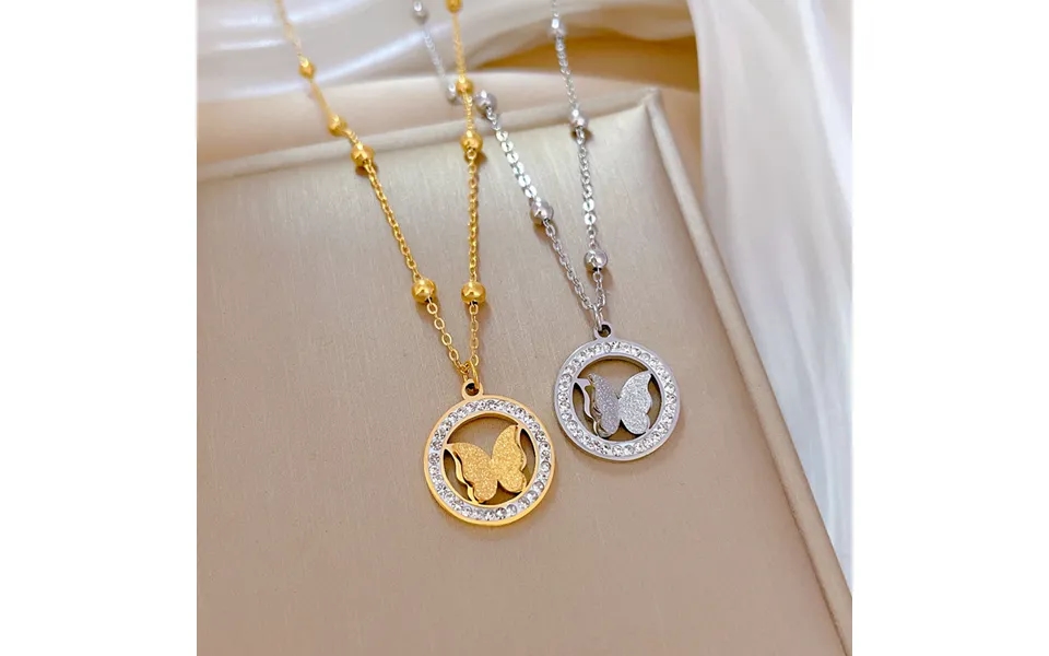 Full Body Titanium Steel Circular Butterfly Temperament And Personality Are Extremely Simple