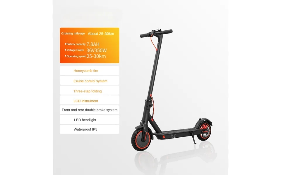 Hs-04 36v 7.8ah Electric Scooter 8.5 Tires Up To 19 Miles Range 350w Motor 16 Mph Portable Folding Commuting Electric Sc