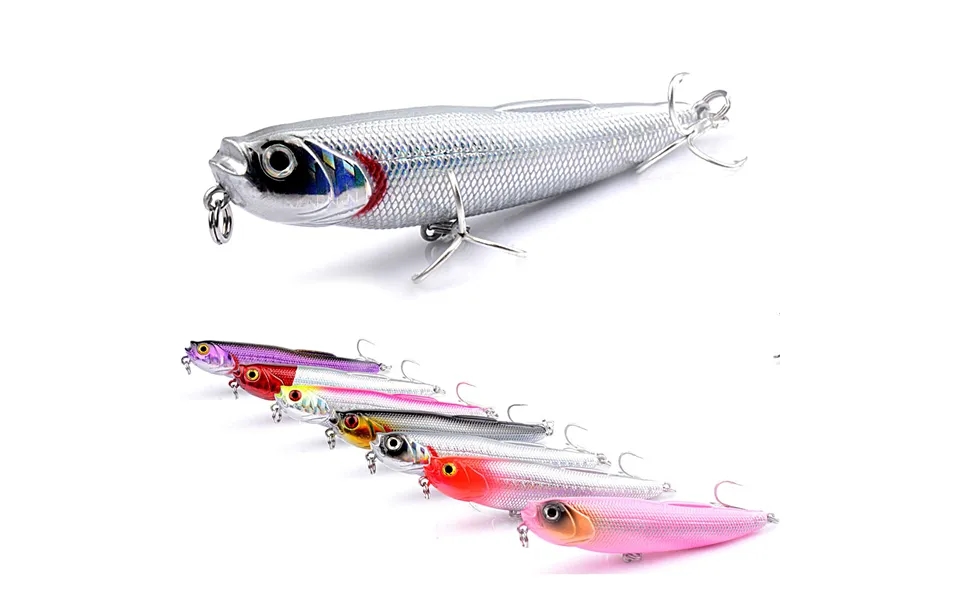 Kaou01 8.8cm 9g Fishing Bait Strong Penetration Tempting Sharp Top Water Floating Popper Hardbait For Angler
