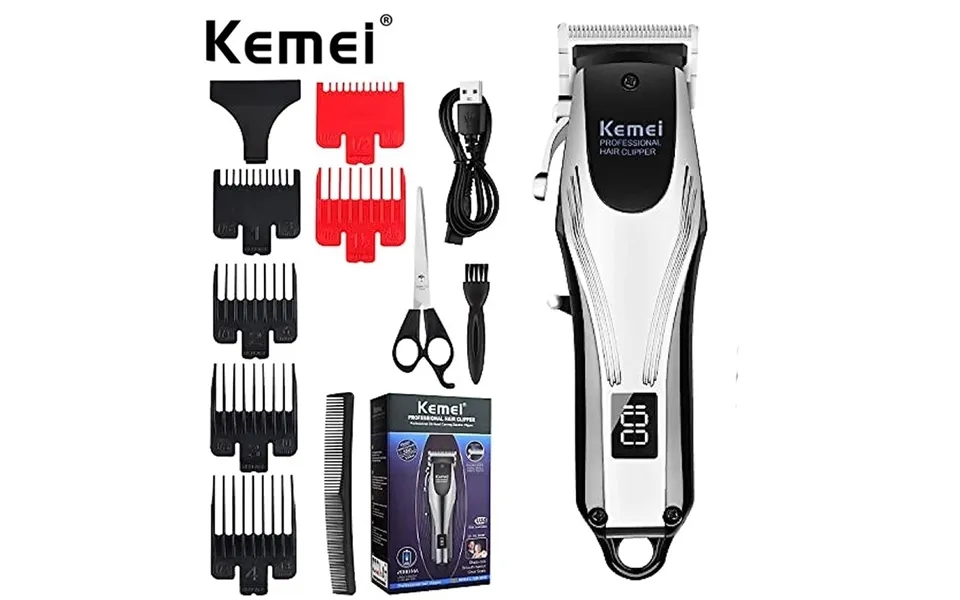 Kemei Professional Hair Clippers Men Rechargeable Cordless Electric Beard Hair Trimmer Barber Hair Cutting Machine Groom
