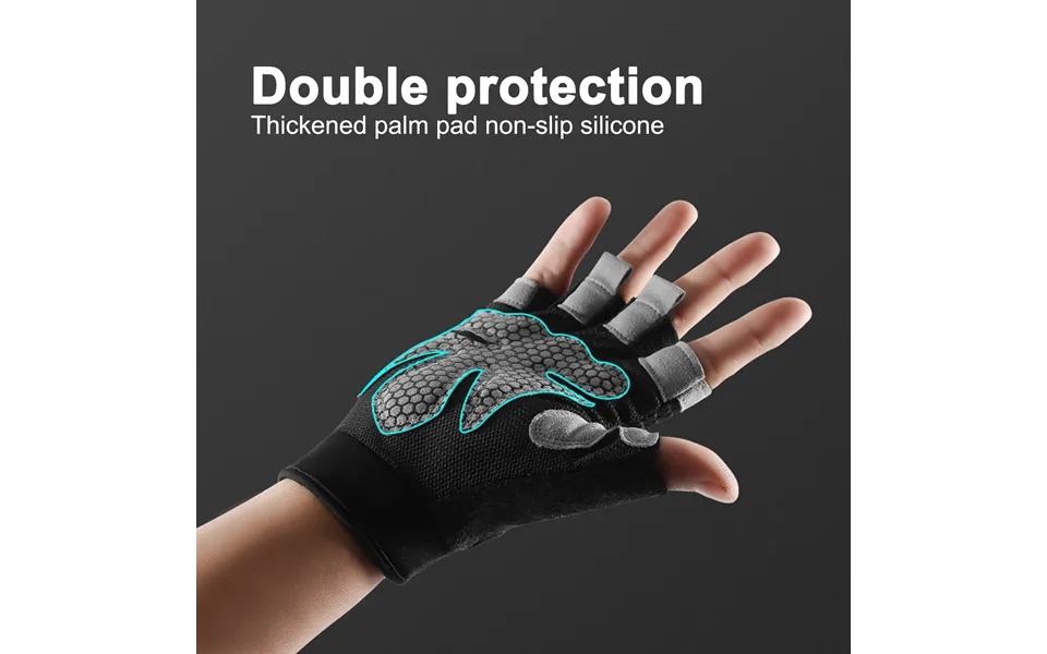 Sportlife 1 Pair Workout Gloves Half Finger Palm Protection Nylon Breathable Exercise Gloves Gym Gloves For Fitness