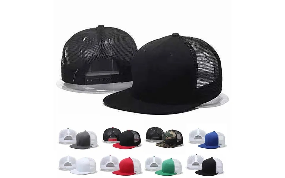 Summer Hat Fashion Flat Brimmed Hat Solid Basic Baseball Cap Men's Hip Hop Hat Women's Breathable Sunscreen Hat