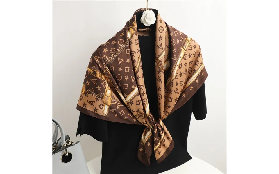 Temperament Scarf Women's Network Red Star Same Style Scarf 90cm Twill Silk Square Scarf Scarf Shawl