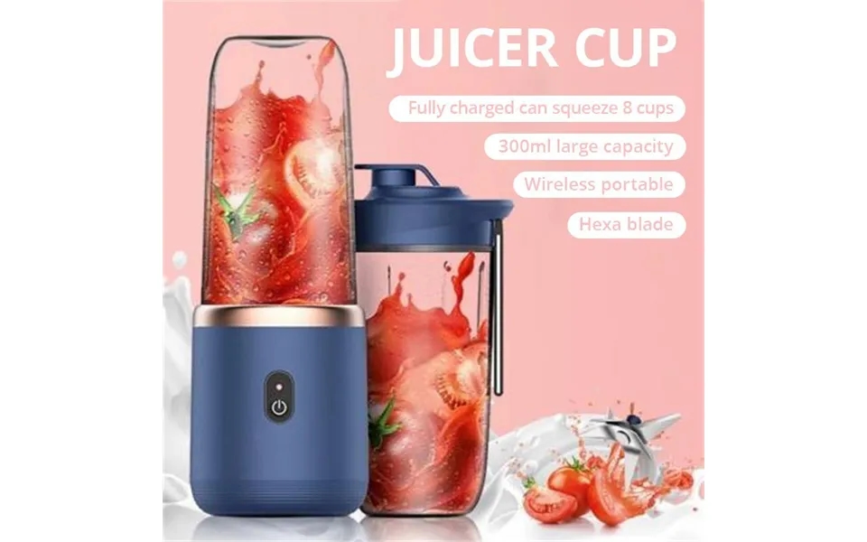 Usb Travel Portable Juicer Mixer 6 Blades Electric Juicer Cup Fresh Fruit Juice Personal Blender Portable Blender Smooth